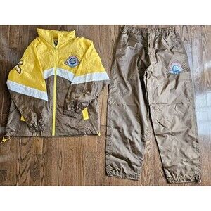 Veezo Jeans New York World Champions Windbreaker Jacket & Pants Set XXL 90s Y2K